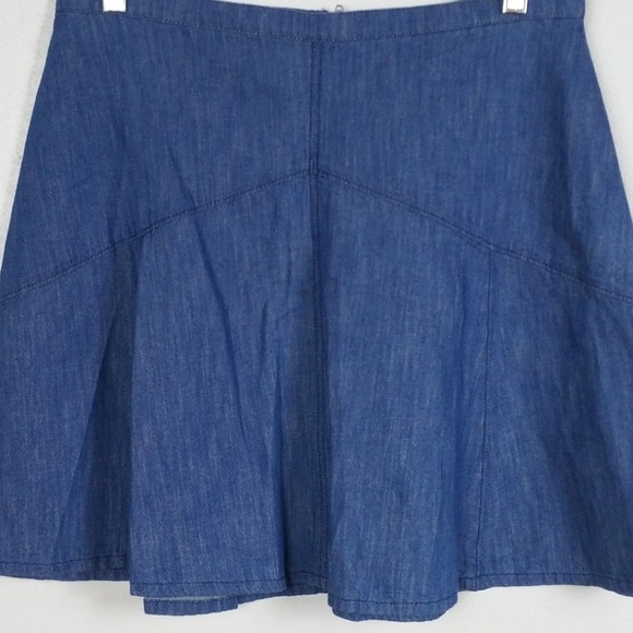 SOLD Madewell Blue Denim Mini Skirt Sz8 - Picture 5 of 6